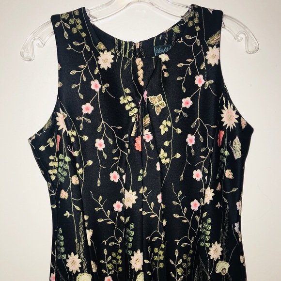 Sold- Gabby Skye Dress Floral Flare Dress - Picture 2 of 6